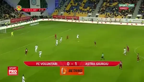 Gol Marinescu - Voluntari 1-1 Astra