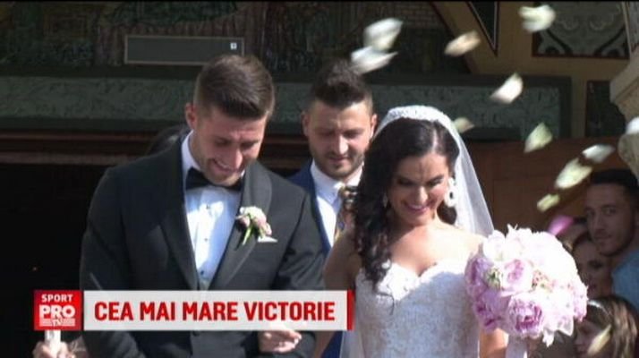 Stelistul Ovidiu Popescu s-a casatorit la Timisoara. Ce cadou i-a facut Gigi Becali. VIDEO