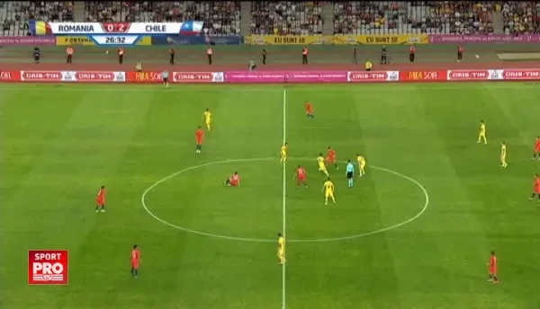 Romania 0-2 Chile - incidente jucatori