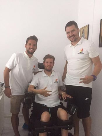 Dries Mertens, in vizita la Mihai Nesu: 