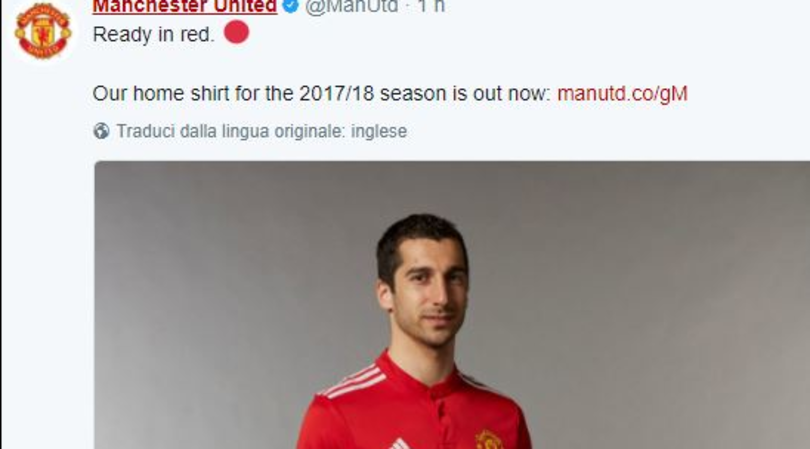 Epic fail din partea lui Manchester United! Ce poza au pus cu Mkhtaryan pe contul oficial :)) FOTO