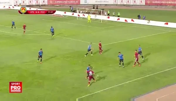 Costin Lazar inscrie pentru 1-0 in Supercupa Romaniei!