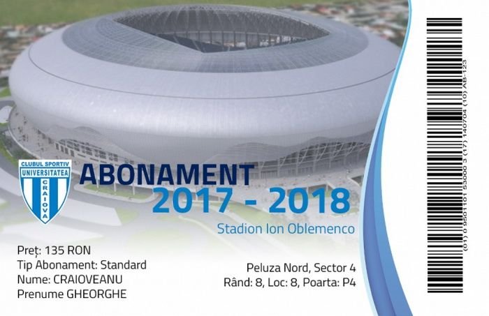 Craiova vinde de azi abonamente pentru noul Oblemenco, chiar daca stadionul e un santier! Cat costa abonamentele si cand va fi inaugurata arena