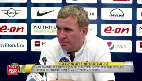 Hagi scoate artileria grea la meciul care poate duce Viitorul in grupe: Coman si Eric sunt in lot! Viitorul - APOEL e in seara asta, la 21:00