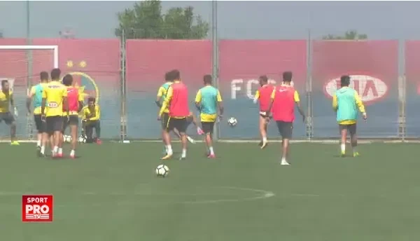 Emotii mari pentru stelisti: Balasa, la un pas sa-l accidenteze pe Alibec la antrenament. Ce s-a intamplat