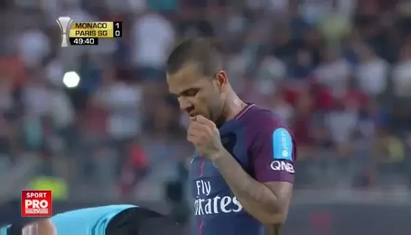 GOOOL Dani Alves pentru PSG, in SuperCupa Frantei. VIDEO