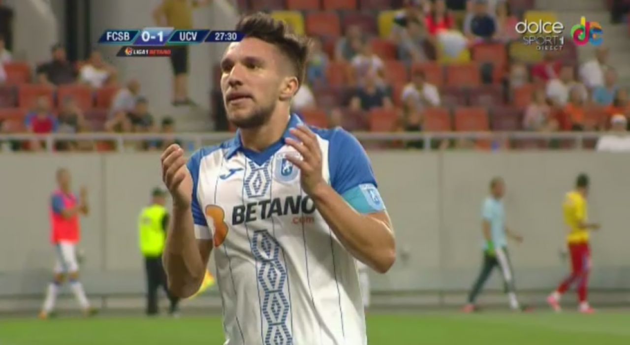 #AB10. Baluta i-a dat gol Stelei si s-a bucurat CA RONALDO. Gestul facut in fata suporterilor ros-albastri_1