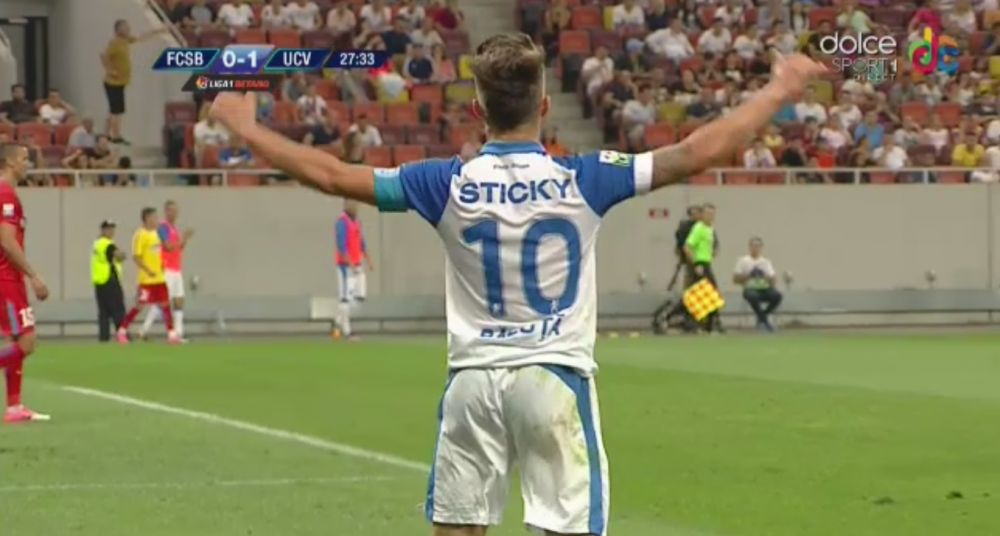 #AB10. Baluta i-a dat gol Stelei si s-a bucurat CA RONALDO. Gestul facut in fata suporterilor ros-albastri_5