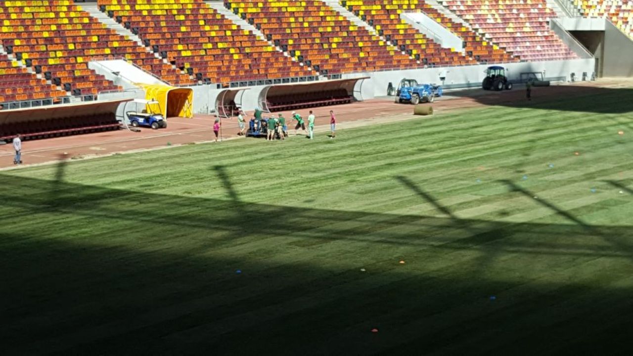 EXCLUSIV: Gazonul e GATA si arata excelent! Primele imagini cu terenul de pe National Arena dupa ce a fost inlocuit in timp RECORD_2
