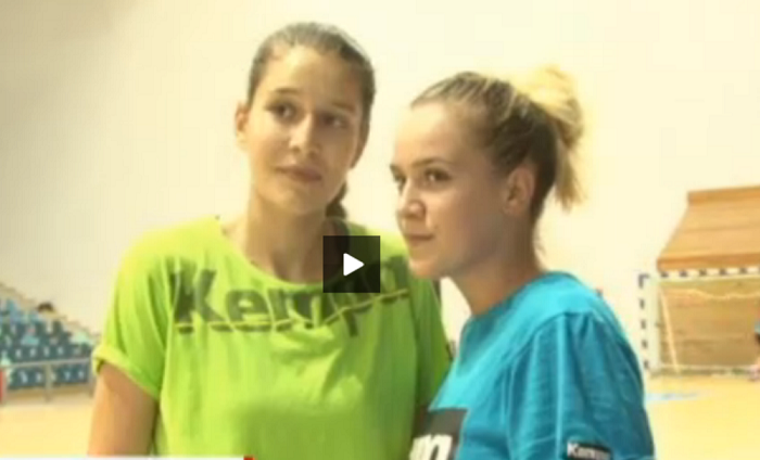 VIDEO | Fata lui Tibi Lung si fata lui Flavius Stoican joaca handbal la Craiova: Visam la un titlu!
