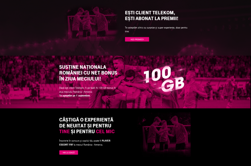 (P) Telekom continua misiunea NetLiberare cu 100 GB bonus pentru suporterii echipei nationale de fotbal pe netliberare.ro