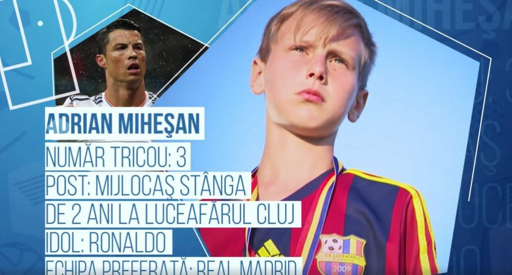 E stangaci, dar e mai mult Ronaldo decat Messi! Pustiul care a dat cel mai tare gol al Cupei Hagi Danone va juca pentru Romania la Mondialul de la New York