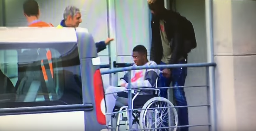 Blestemul milioanelor! VIDEO: Cel mai scump transfer din istoria Barcelonei, in scaun cu rotile! Nu mai joaca niciun meci anul asta