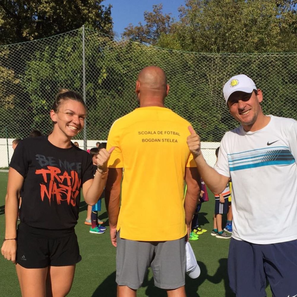 Simona Halep a jucat fotbal la inaugurarea scolii de fotbal Bogdan Stelea! FOTO