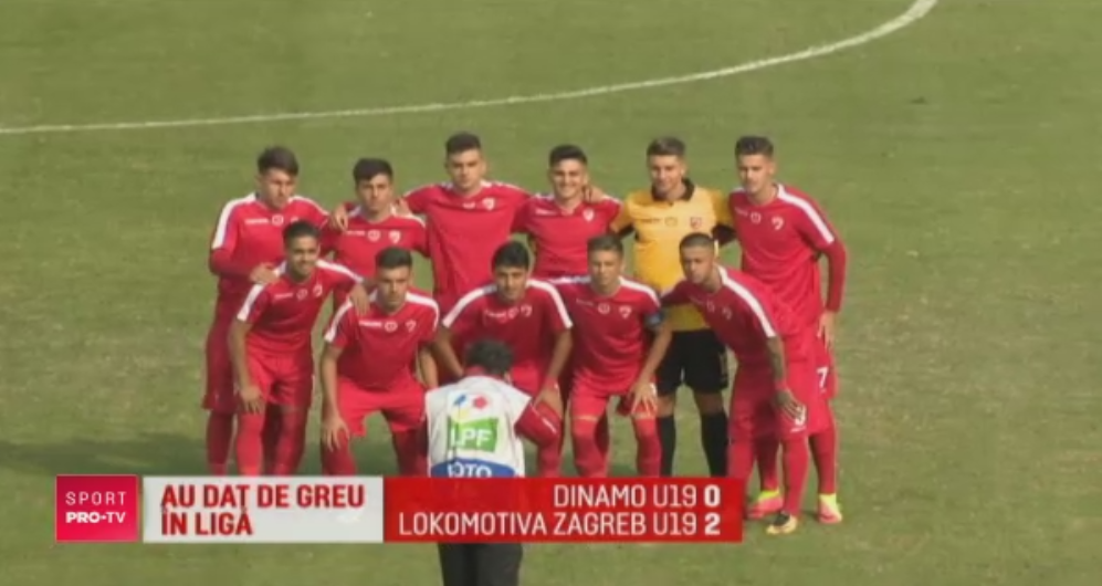 Dinamovistii n-au fost prea pregatiti pentru Liga Campionilor: juniorii au debutat cu infrangere in Youth League, 0-2 cu Lokomotiva Zagreb