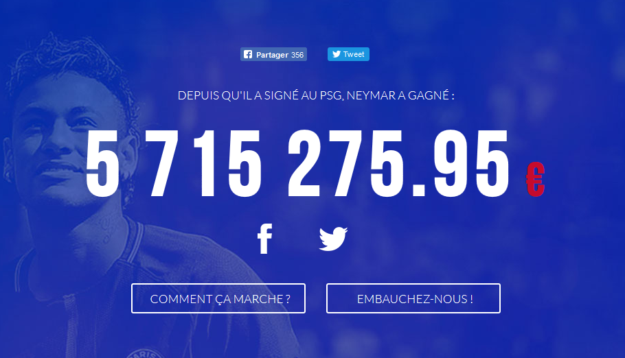 Te uiti si castiga Neymar :) Super aplicatia care iti arata LIVE cati bani ii intra in cont lui Neymar, in fiecare secunda