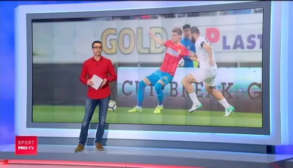 "Speram sa nu mai bata vantul, ca sa nu-l ia pe Florin Tanase!" :) Portarul lui Voluntari il ironizeaza pe mijlocasul Stelei