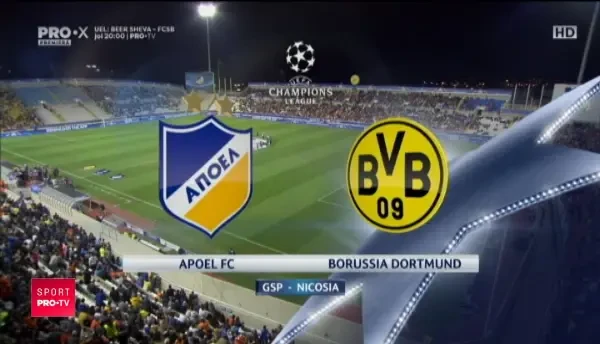 APOEL 1-1 Dortmund. REZUMAT