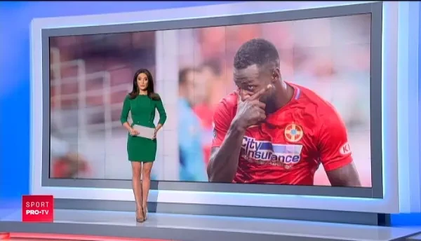 Bizonul si bizoneii :) Super moment la revenirea stelistilor in tara, dupa victoria din Israel. Ce a facut Gnohere