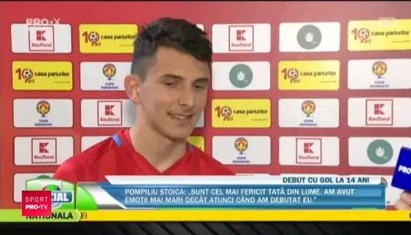 Ieri, alaltaieri dormeam cu mama, acum am ajuns la echipa mare! Mi-a venit sa plang de bucurie! Reactia memorabila a lui Ianis Stoica, cel mai tanar marcator din istoria Stelei