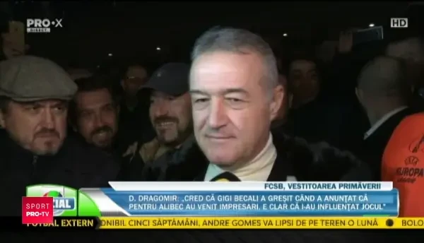 Gigi Becali, dupa Steaua Hapoel Beer Sheva 1-1