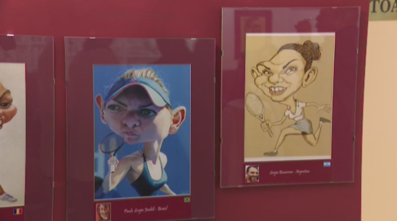 GALERIE FOTO! Expozitie de caricaturi cu Simona Halep la Bucuresti! 140 de artisti din toata lumea si-au trimis creatiile! Cele mai tari 10 imagini_5