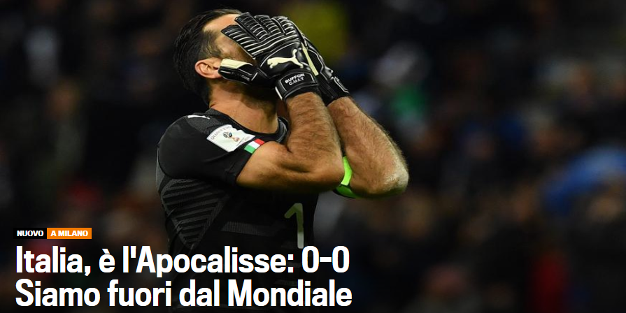 APOCALIPSA in Italia dupa eliminarea din drumul spre Mondial! Ce scriu ziarele despre seara in IAD a nationalei