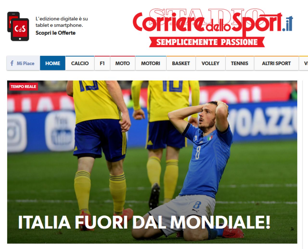 APOCALIPSA in Italia dupa eliminarea din drumul spre Mondial! Ce scriu ziarele despre seara in IAD a nationalei_2
