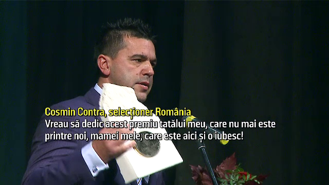 Imagini emotionante! Contra, premierat la Timisoara! Selectionerul a vorbit despre tatal lui decedat! VIDEO