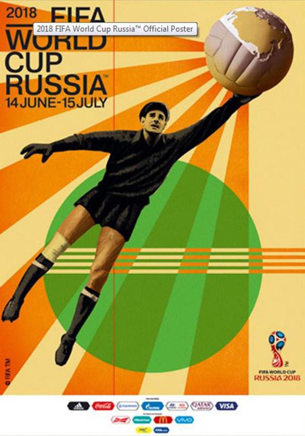 FIFA a prezentat in premiera posterul pentru Campionatul Mondial! Marea legenda a Rusiei la fotbal apare in prim-plan_1