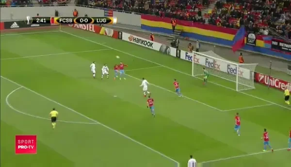 Steaua 0-1 Lugano. Gol Daprela
