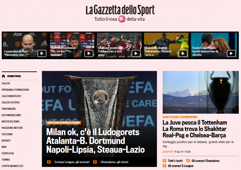 Eroare impardonabila in biblia fotbalului :) Ce scriu italienii despre adversara lui Lazio din Europa League