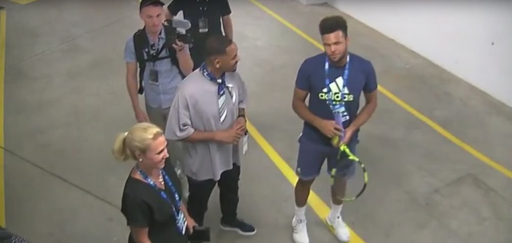VIDEO | Sfaturi de la Will Smith :) Actorul american l-a consiliat pe Tsonga inaintea meciului cu Kyrgios &nbsp;