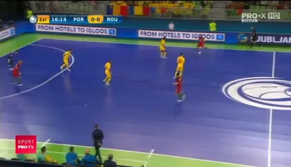 GOL Portugalia, in meciul cu Romania de la UEFA EURO 2018 Futsal