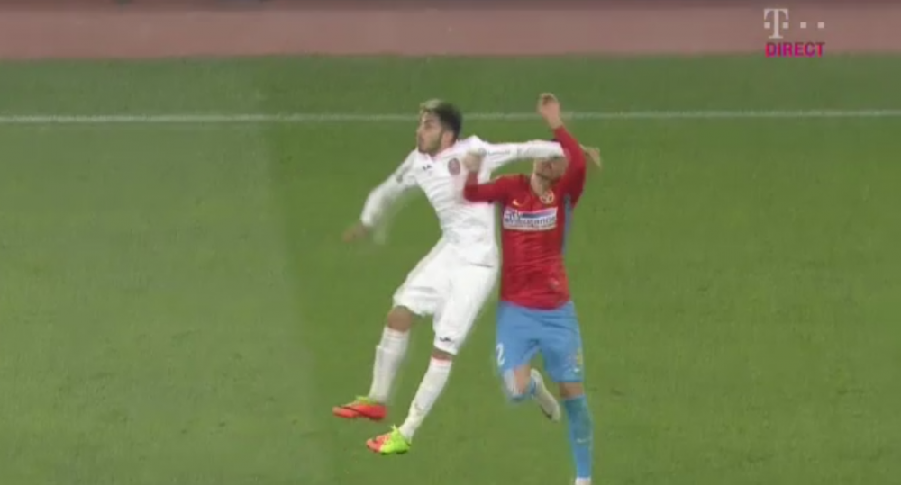 Cele doua faze grele ale derbyului! Mailat l-a lovit cu cotul in fata pe Benzar, Djokovic a atins mingea cu mana la golul lui Vinicius: FOTO