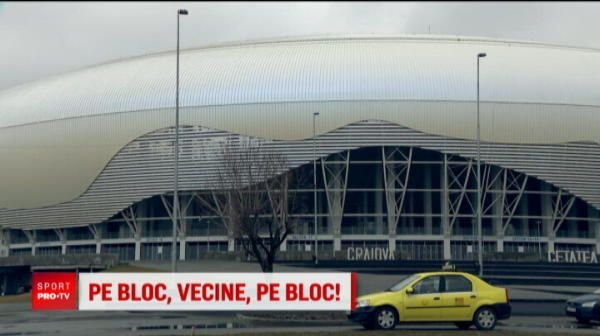 Cand eram mica, vedeam meciurile de pe marginea blocului! Noul stadion al Craiovei are si parti rele :)