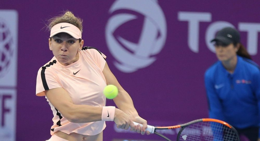 Simona Halep se califica fara emotii in sferturi la Doha: victorie lejera cu Sevastova, scor 6-4, 6-3
