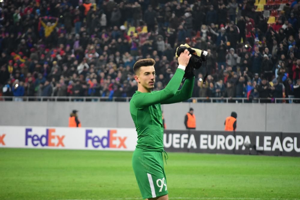 BOTEZUL lui Andrei Vlad! Ce s-a intamplat la finalul partidei cu Lazio! Pustiul din poarta Stelei i-a cucerit pe fani