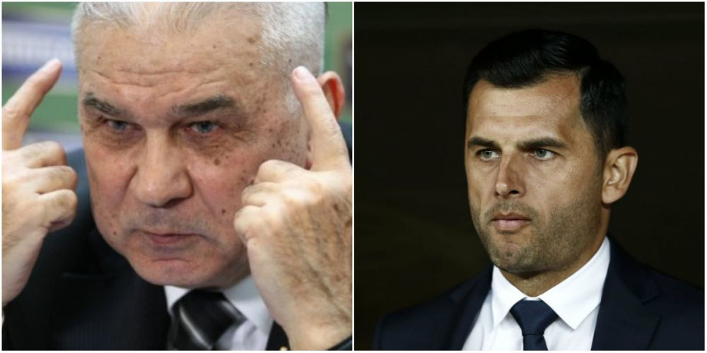 Verdict: vinovat! Iordanescu arata spre Dica dupa infrangerea dureroasa de pe Olimpico si eliminarea din Europa