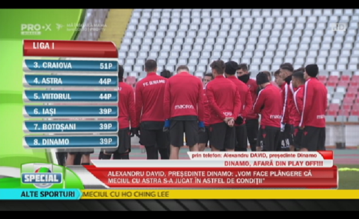 Este absolut rusinos ce s-a intamplat! Premeditat, 100%! O rusine! O rusine! Prima reactie a presedintelui de la Dinamo