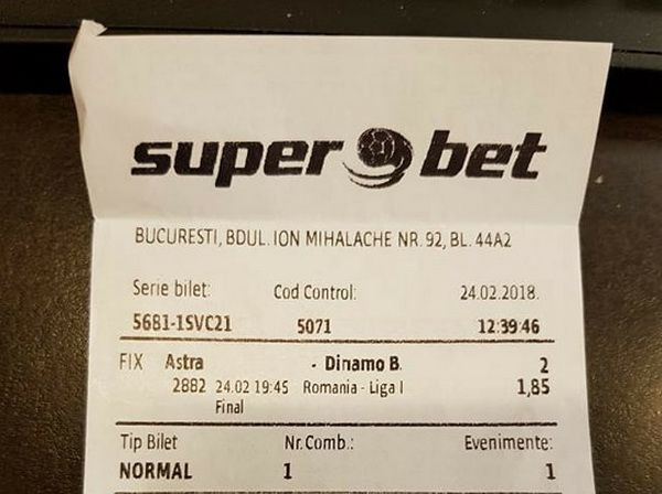 Te lasi de pariuri dupa asa ceva! INCREDIBIL: Cati bani a mizat un dinamovist pe o victorie cu Astra si o calificare in Play Off