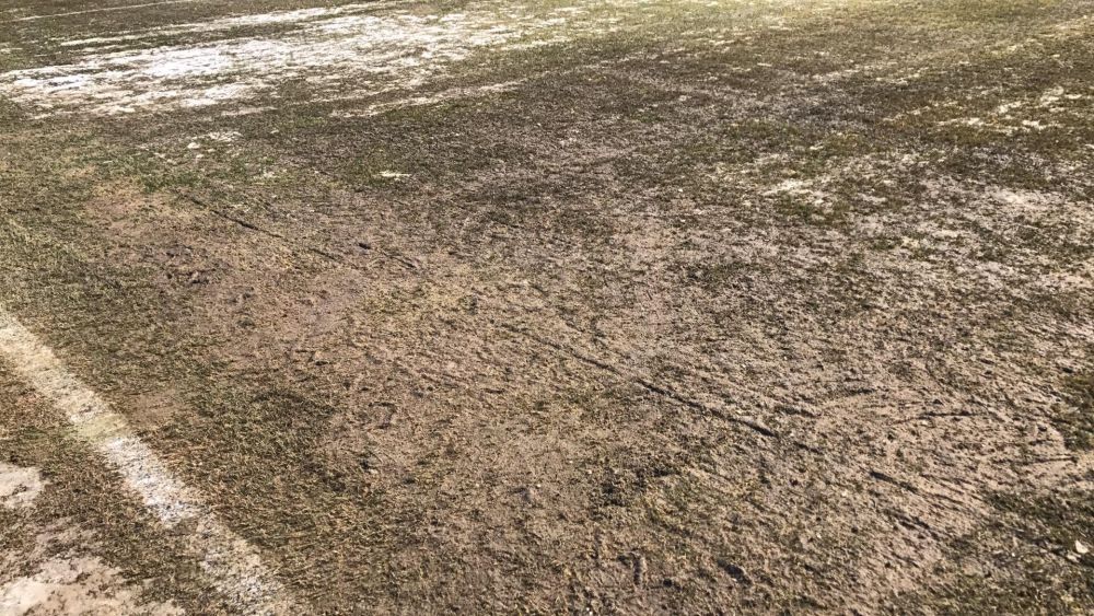 FOTO: Gheata a fost indepartata de pe gazon! Cum arata ACUM stadionul din Sibiu, cu 2 ore inainte de meci_10
