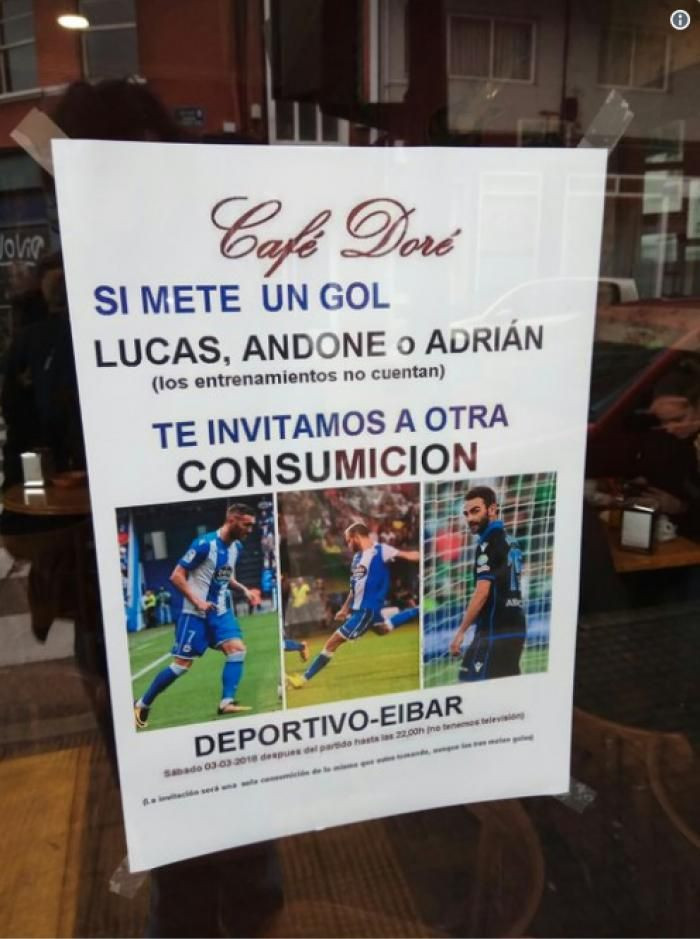 FOTO | Super-oferta pentru fanii lui Deportivo! Daca marcheaza Andone, beau gratis intr-un local din La Coruna
