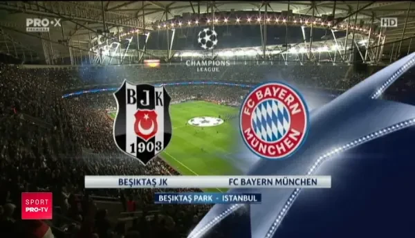 REZUMAT VIDEO // Besiktas 1-3 Bayern Munchen (Prima repriza)