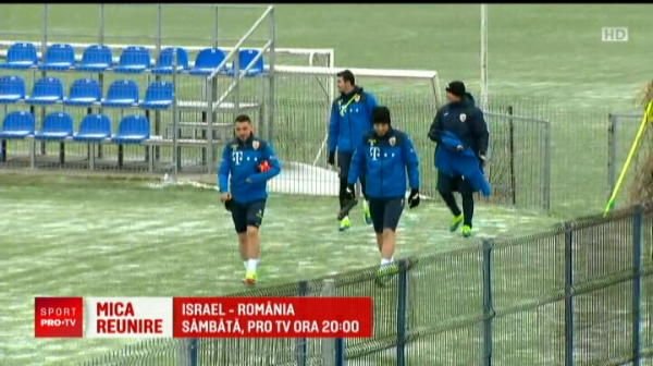 ISRAEL - ROMANIA, sambata 24 martie ora 20.00 la Pro TV // Surpriza pentru Contra la antrenamentul nationalei! Mutu a venit echipat si a facut SHOW