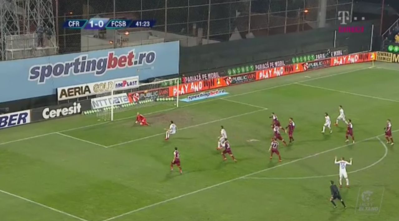 CFR Cluj 1-1 Steaua | Al treilea egal identic din acest sezon, dupa un meci PLIN DE FAZE CONTROVERSATE! Hategan a gresit la penalty si eliminare, Gnohere a egalat dramatic in minutul 90_3