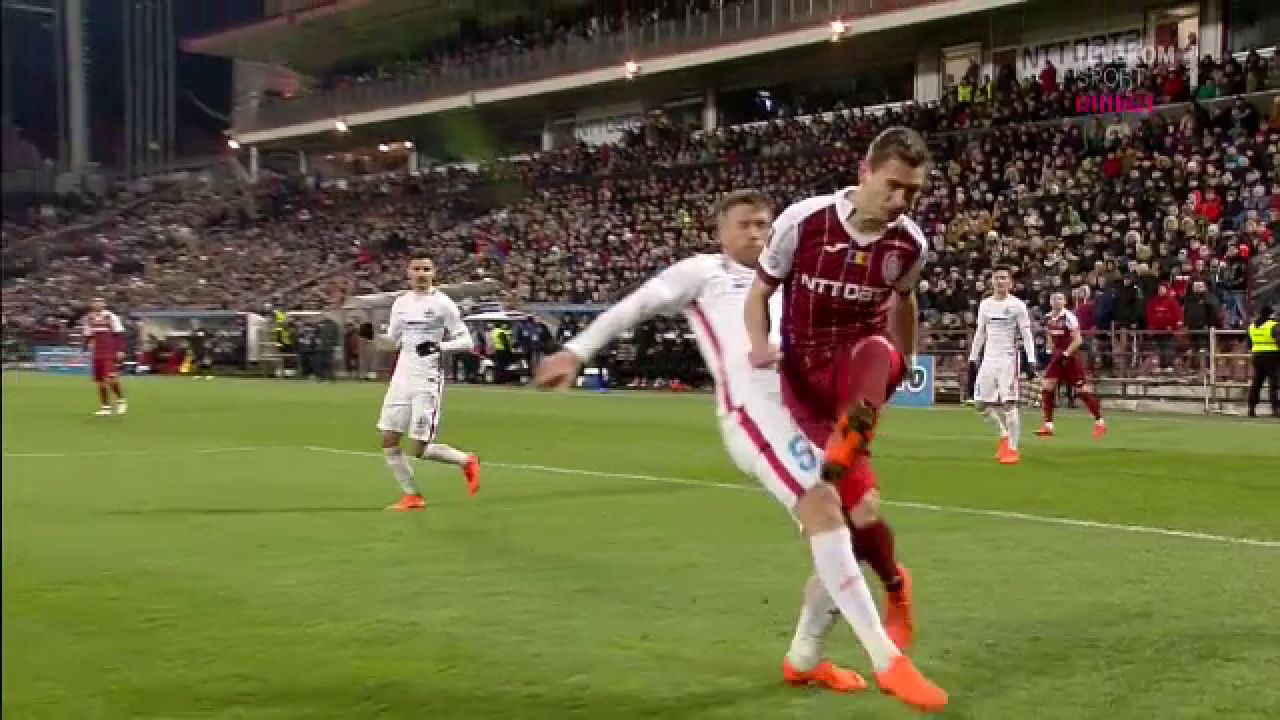 CFR Cluj 1-1 Steaua | Al treilea egal identic din acest sezon, dupa un meci PLIN DE FAZE CONTROVERSATE! Hategan a gresit la penalty si eliminare, Gnohere a egalat dramatic in minutul 90_4