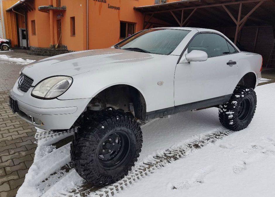 Cati bani cere un roman pentru cel mai ciudat SLK din lume! L-a transformat intr-o struto-camila: FOTO_2