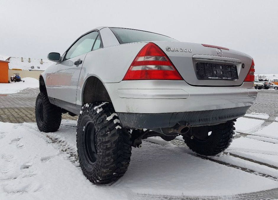 Cati bani cere un roman pentru cel mai ciudat SLK din lume! L-a transformat intr-o struto-camila: FOTO_3