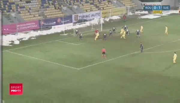 Golul lui Tudor Baluta pentru Romania U19